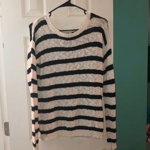 Black & White Striped Sweater